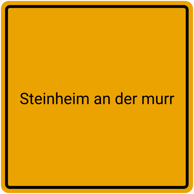 Meldebestätigung Steinheim an der Murr